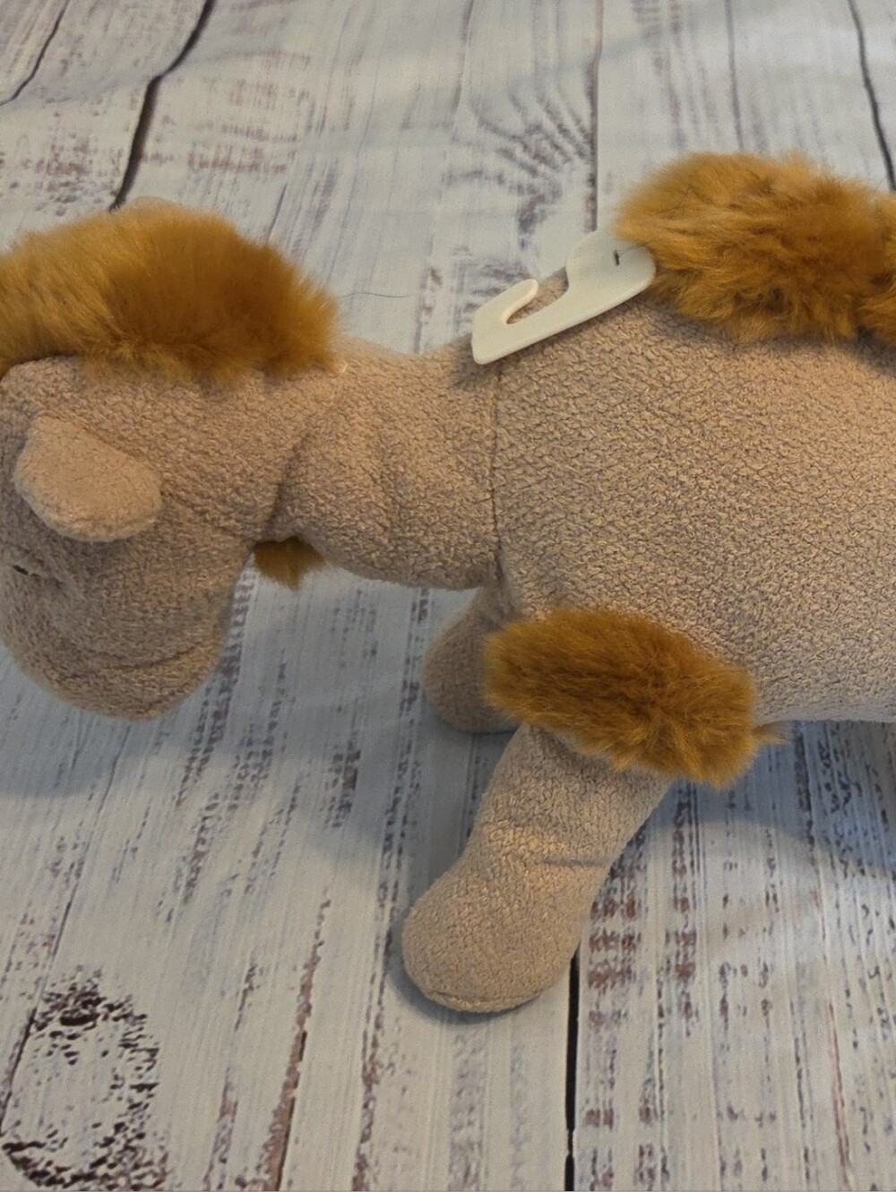 Plush Camel Stuffed Animal - Cream with Brown Fur Accents